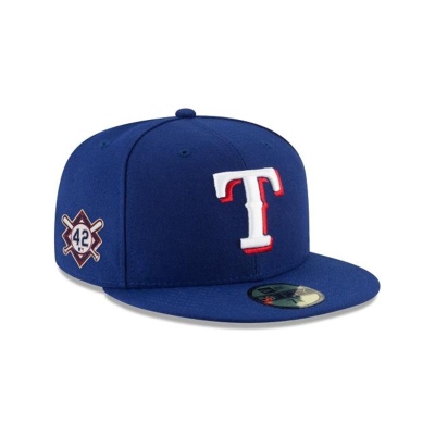 Sapca New Era Texas Rangers MLB Jackie Robinson Day 59FIFTY Fitted - Albastri